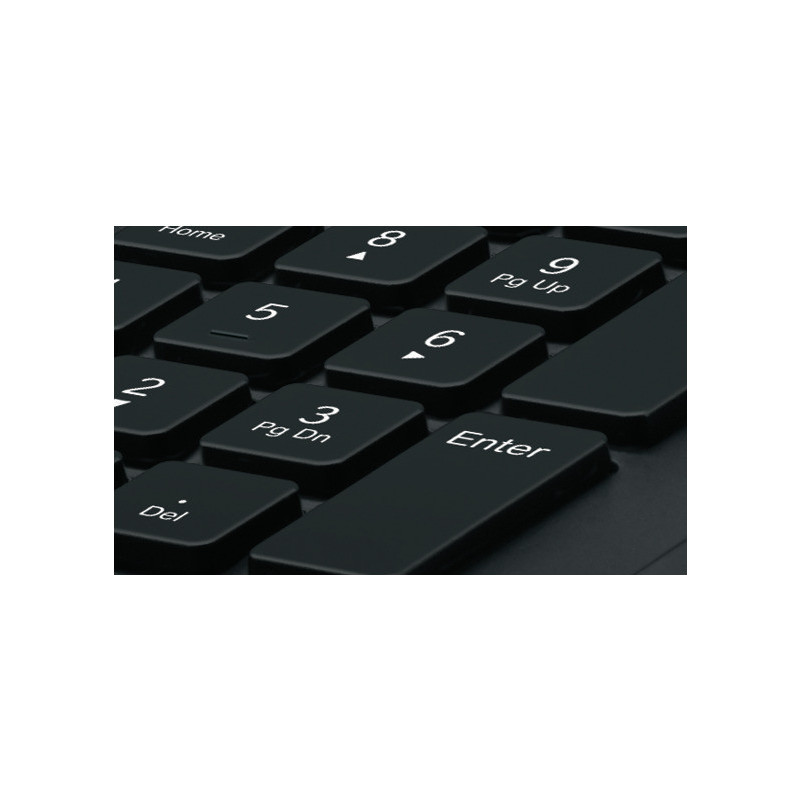 Logitech K280e/Drôtová USB/US layout/Čierna