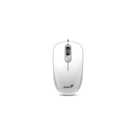 GENIUS DX-110/Kancelárska/Optická/1 000 DPI/Drôtová USB/Biela