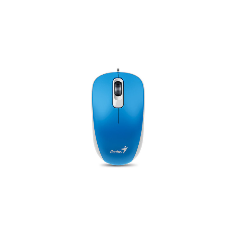 GENIUS DX-110/Kancelárska/Optická/1 000 DPI/Drôtová USB/Modrá