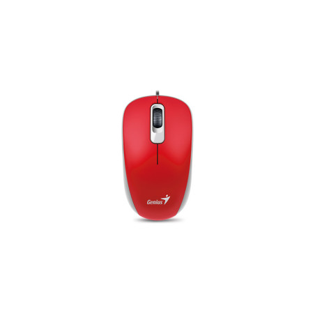 GENIUS DX-110/Kancelárska/Optická/1 000 DPI/Drôtová USB/Červená