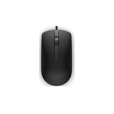 Dell MS116/Kancelárska/Optická/1 000 DPI/Drôtová USB/Čierna