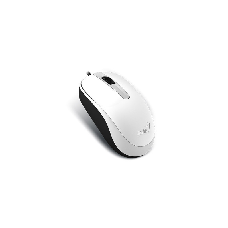 GENIUS DX-120/Kancelárska/Optická/1 200 DPI/Drôtová USB/Biela