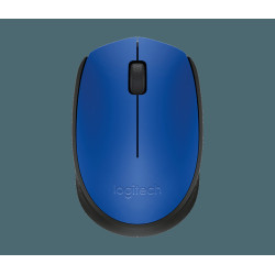 Logitech M171/Kancelárska/Optická/1 000 DPI/Bezdrôtová USB/Čierna-modrá