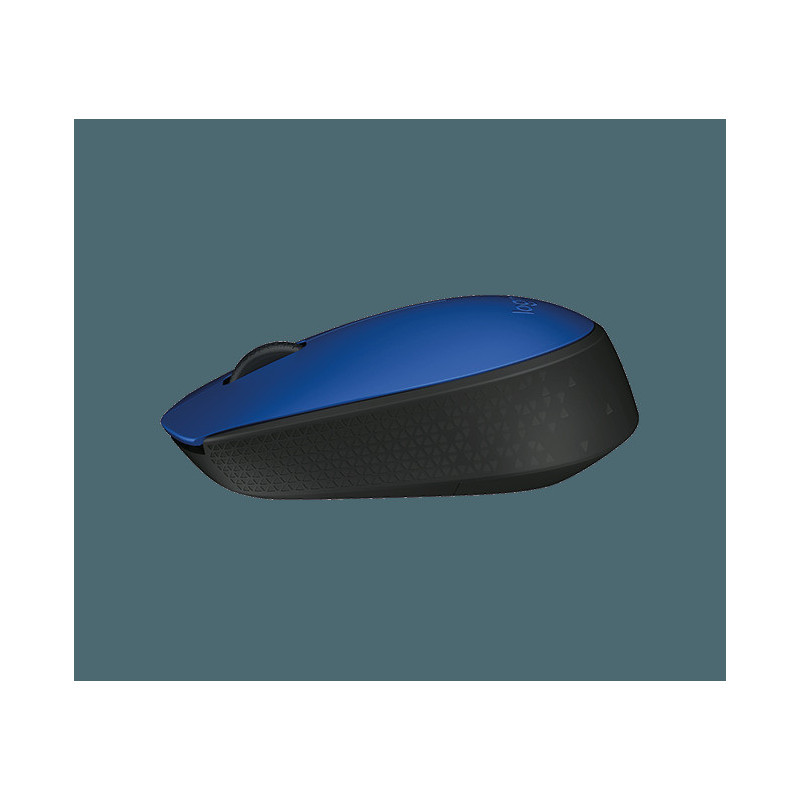 Logitech M171/Kancelárska/Optická/1 000 DPI/Bezdrôtová USB/Čierna-modrá