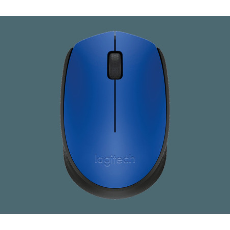 Logitech M171/Kancelárska/Optická/1 000 DPI/Bezdrôtová USB/Čierna-modrá