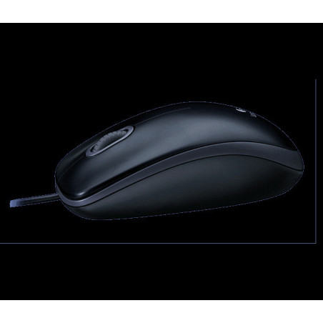 Logitech M90/Kancelárska/Optická/1 000 DPI/Drôtová USB/Čierna
