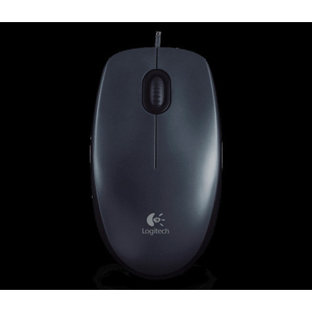 Logitech M90/Kancelárska/Optická/1 000 DPI/Drôtová USB/Čierna