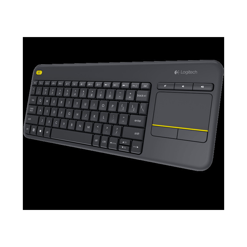 Logitech K400 plus/Bezdrôtová USB/ CZ- SK layout/Čierna
