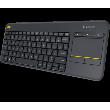 Logitech K400 plus/Bezdrôtová USB/ CZ- SK layout/Čierna