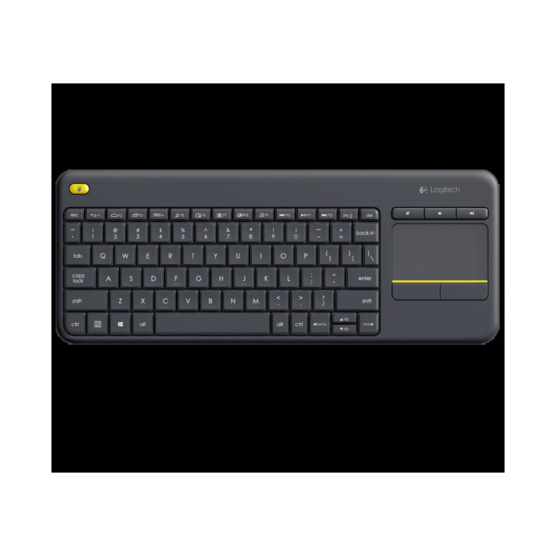 Logitech K400 plus/Bezdrôtová USB/ CZ- SK layout/Čierna