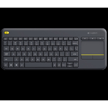 Logitech K400 plus/Bezdrôtová USB/ CZ- SK layout/Čierna