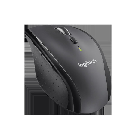 Logitech M705/Ergonomická/Optická/Pre pravákov/Bezdrôtová USB/Strieborná