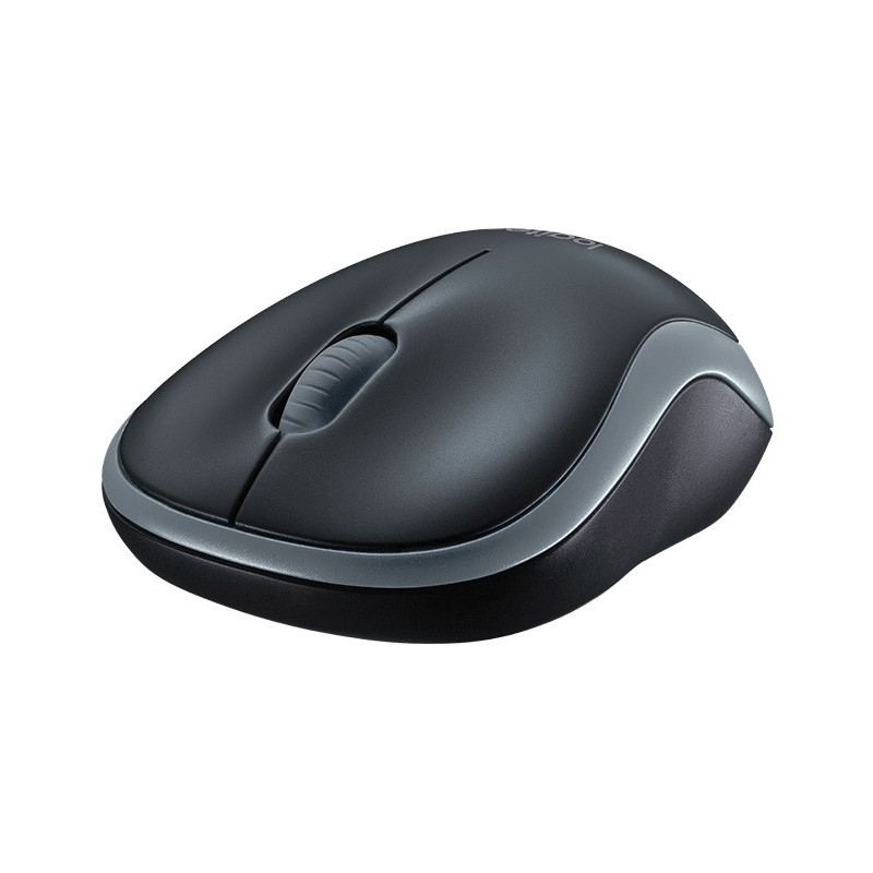 Logitech M185 nano/Kancelárska/Optická/1 000 DPI/Bezdrôtová USB/Šedá