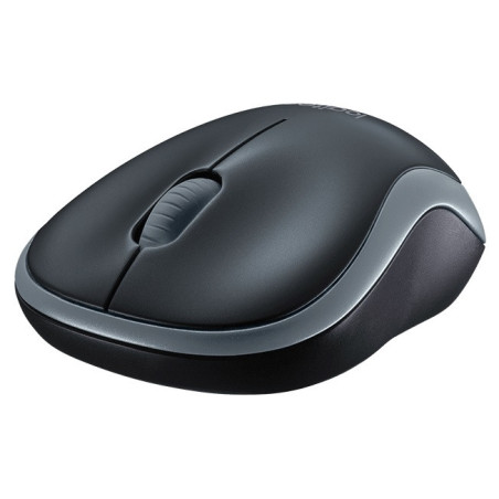Logitech M185 nano/Kancelárska/Optická/1 000 DPI/Bezdrôtová USB/Šedá