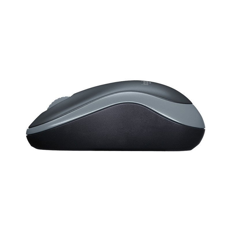 Logitech M185 nano/Kancelárska/Optická/1 000 DPI/Bezdrôtová USB/Šedá