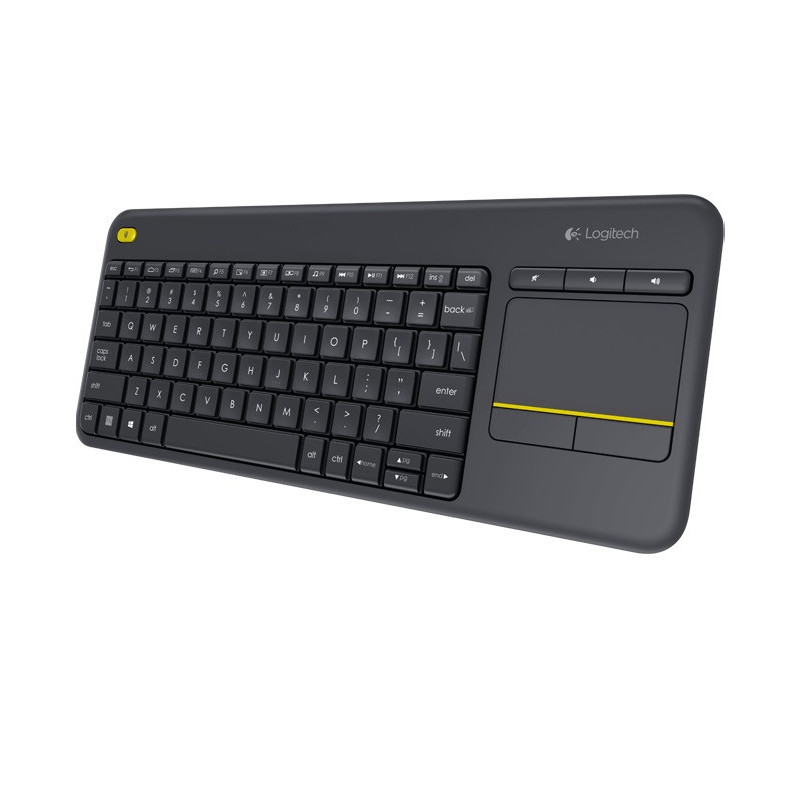 Logitech K400 plus/Bezdrôtová USB/US layout/Čierna
