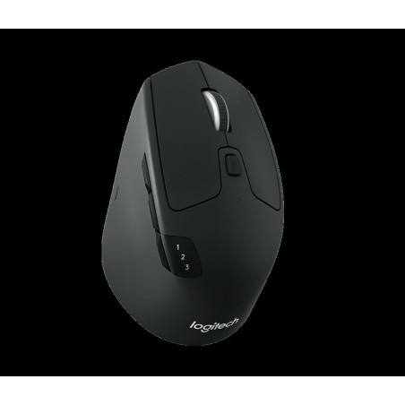 Logitech M720/Ergonomická/Optická/Pre pravákov/1 000 DPI/Bezdrôtová Bluetooth/Čierna