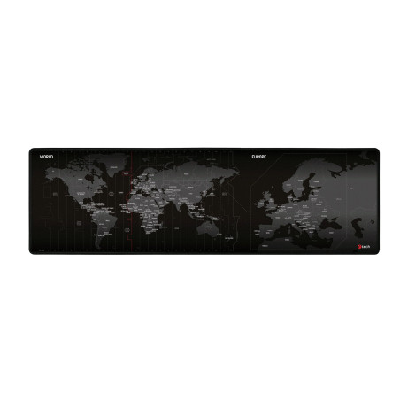 Podložka pod myš C-TECH MP-01W (World), 900x270x4mm, obšité okraje