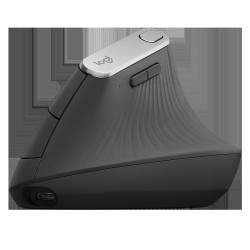 Logitech MX/Vertikálna/Optická/Pre pravákov/4 000 DPI/Drôtová+bezdrôtová/Čierna