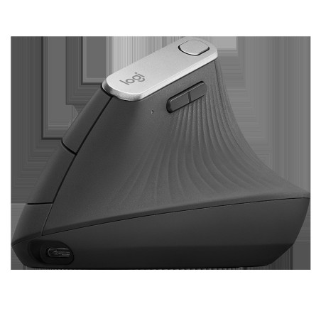 Logitech MX/Vertikálna/Optická/Pre pravákov/4 000 DPI/Drôtová+bezdrôtová/Čierna