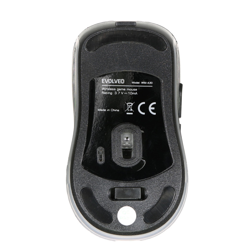 EVOLVEO WM430/Herná/Optická/1 600 DPI/Bezdrôtová USB/Čierna