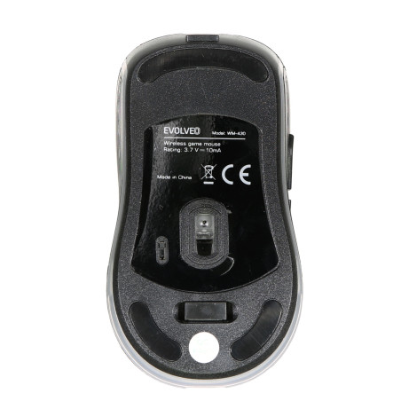 EVOLVEO WM430/Herná/Optická/1 600 DPI/Bezdrôtová USB/Čierna