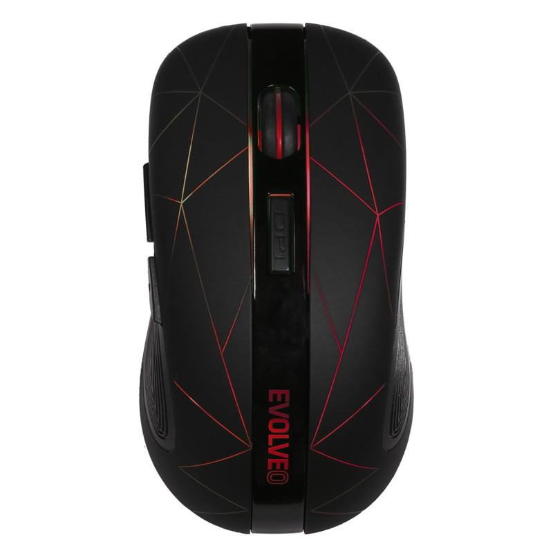 EVOLVEO WM430/Herná/Optická/1 600 DPI/Bezdrôtová USB/Čierna