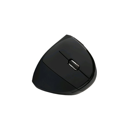 Myš C-TECH VEM-09/Vertikálna/Optická/Pre pravákov/1 600 DPI/Bezdrôtová USB/Čierna