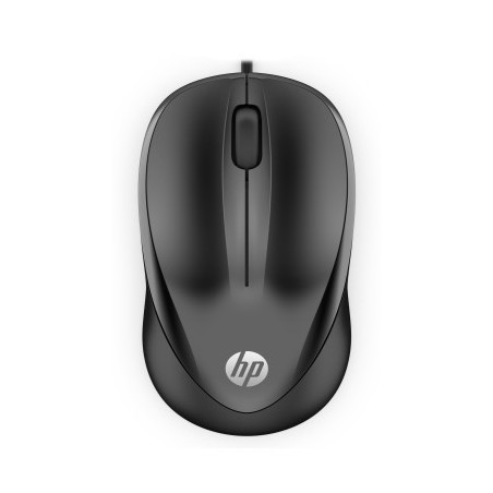 HP Wired 1000/Cestovná/Optická/1 200 DPI/Drôtová USB/Čierna