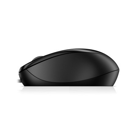 HP Wired 1000/Cestovná/Optická/1 200 DPI/Drôtová USB/Čierna