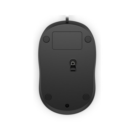 HP Wired 1000/Cestovná/Optická/1 200 DPI/Drôtová USB/Čierna