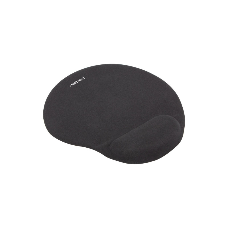 Podložka pod myš ergonomická gélová Natec Marmot, čierna, 245x225 mm