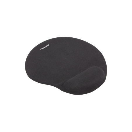 Podložka pod myš ergonomická gélová Natec Marmot, čierna, 245x225 mm