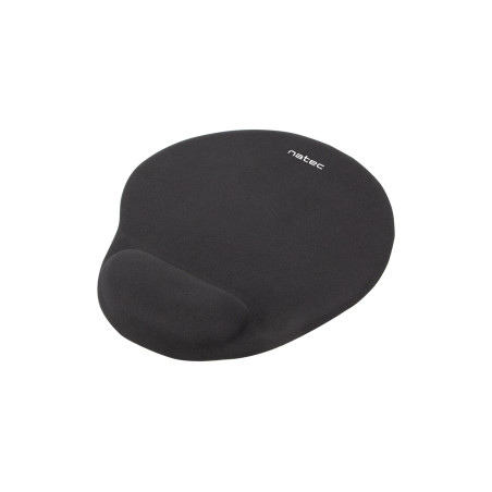 Podložka pod myš ergonomická gélová Natec Marmot, čierna, 245x225 mm