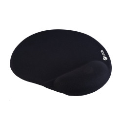 Podložka pod myš gélová C-TECH MPG-03, čierna, 240x220mm