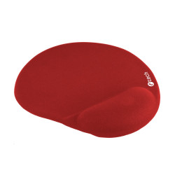 Podložka pod myš gélová C-TECH MPG-03, červená, 240x220mm