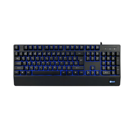 C-TECH KB-104BK/Drôtová USB/ CZ- SK layout/Čierna