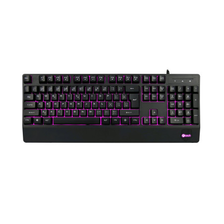 C-TECH KB-104BK/Drôtová USB/ CZ- SK layout/Čierna