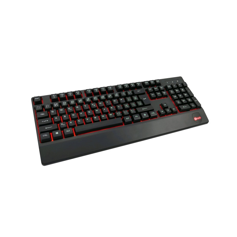C-TECH KB-104BK/Drôtová USB/ CZ- SK layout/Čierna