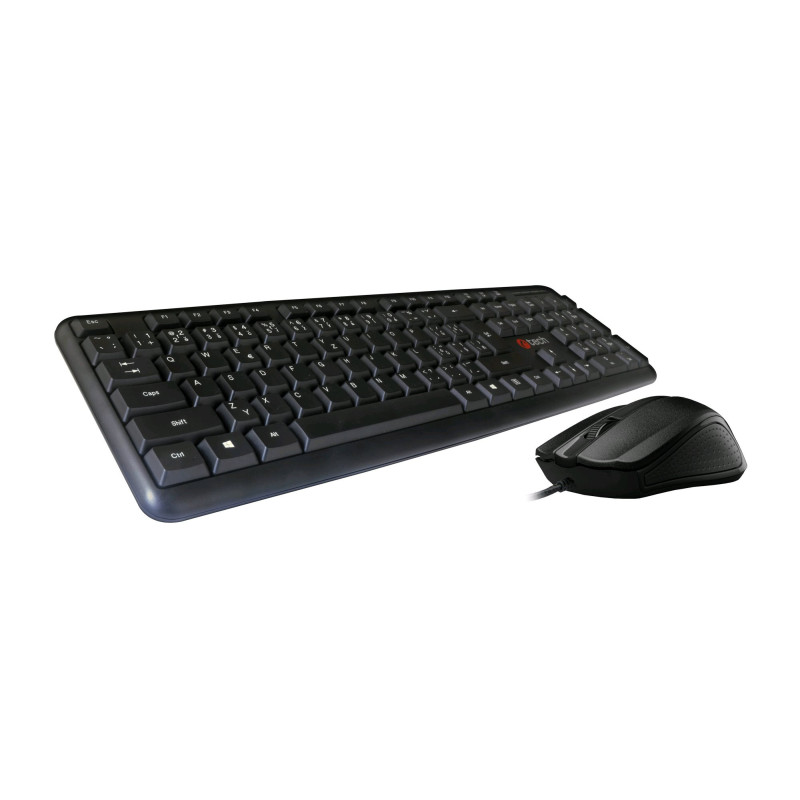 Klávesnica C-TECH KBM-102, drôtový combo set s myšou, USB, CZ/ SK