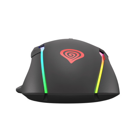 Genesis herná optická myš XENON 220 G2/RGB/Herná/Optická/Pre pravákov/12 400 DPI/Drôtová USB/Čierna