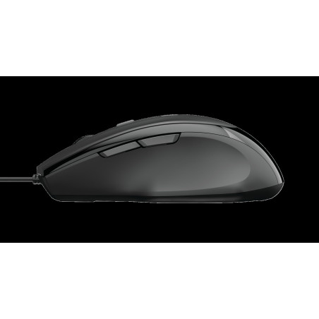 TRUST VOCA/Kancelárska/Optická/Pre pravákov/2 400 DPI/Drôtová USB/Čierna
