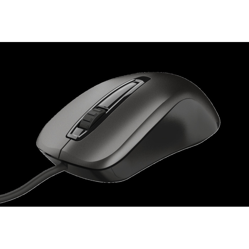 TRUST CARVE/Kancelárska/Optická/1 200 DPI/Drôtová USB/Čierna