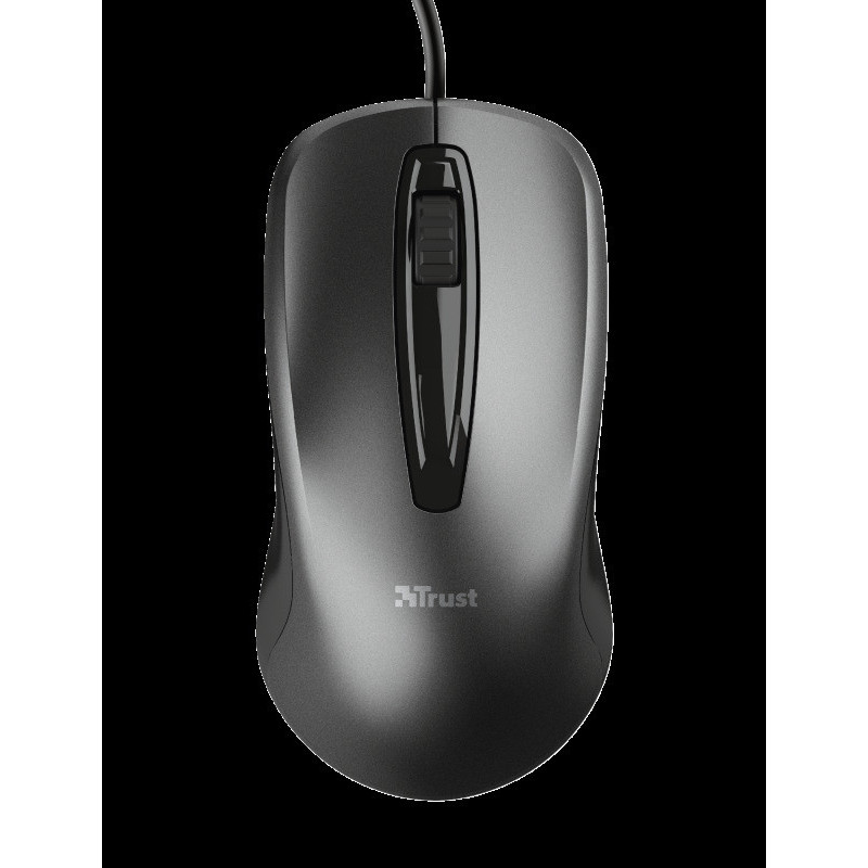 TRUST CARVE/Kancelárska/Optická/1 200 DPI/Drôtová USB/Čierna