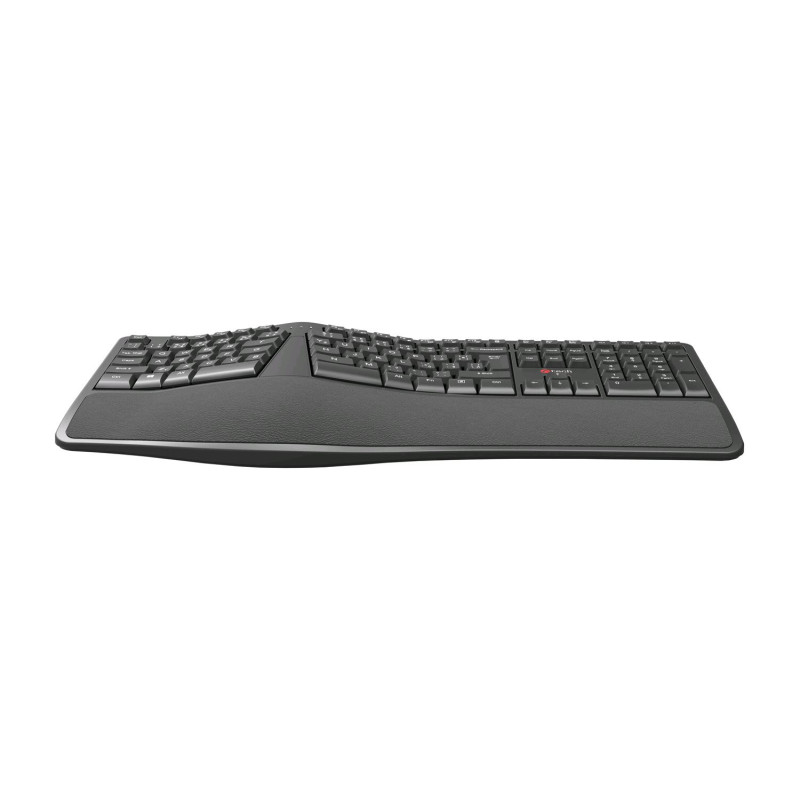 Klávesnica C-TECH KB-113E USB, ERGO, čierna, CZ/ SK