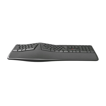 Klávesnica C-TECH KB-113E USB, ERGO, čierna, CZ/ SK