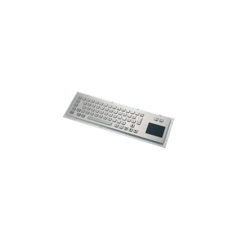 KB001T – Priemyselná nerezová klávesnica s touchpadom do zástavby, CZ, USB, IP65