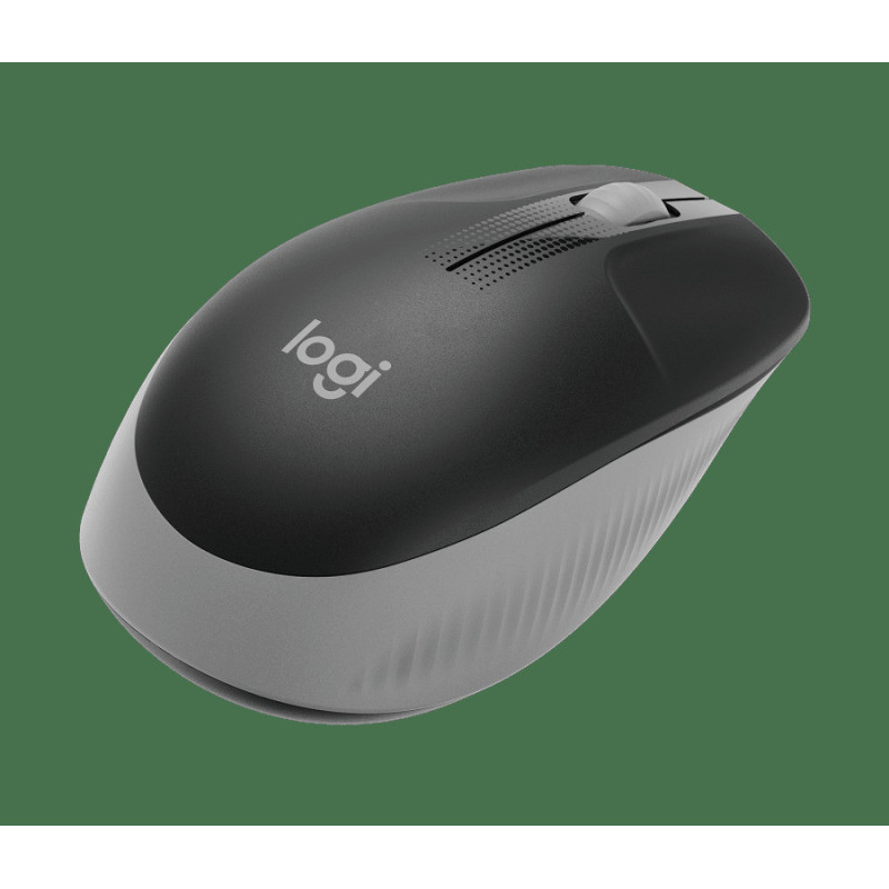 Logitech M190/Kancelárska/Optická/1 000 DPI/Bezdrôtová USB/Šedá