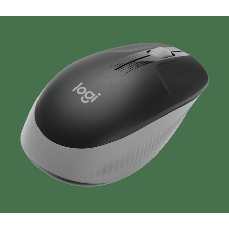 Logitech M190/Kancelárska/Optická/1 000 DPI/Bezdrôtová USB/Šedá