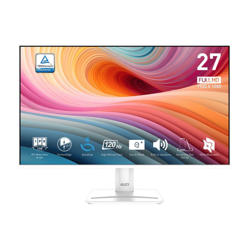 MSI Pro/MP275W E2/27"/IPS/FHD/120Hz/1ms/White/2R